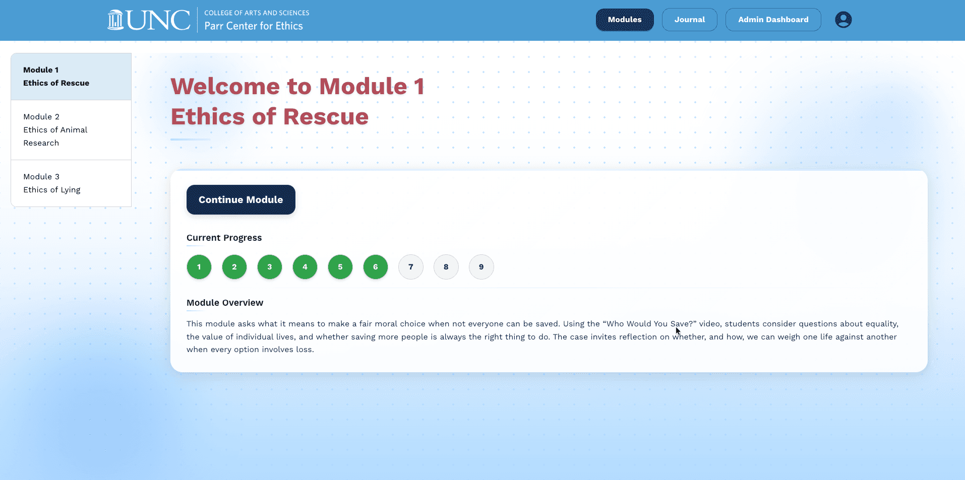 CSSG Parr Center Ethics Platform