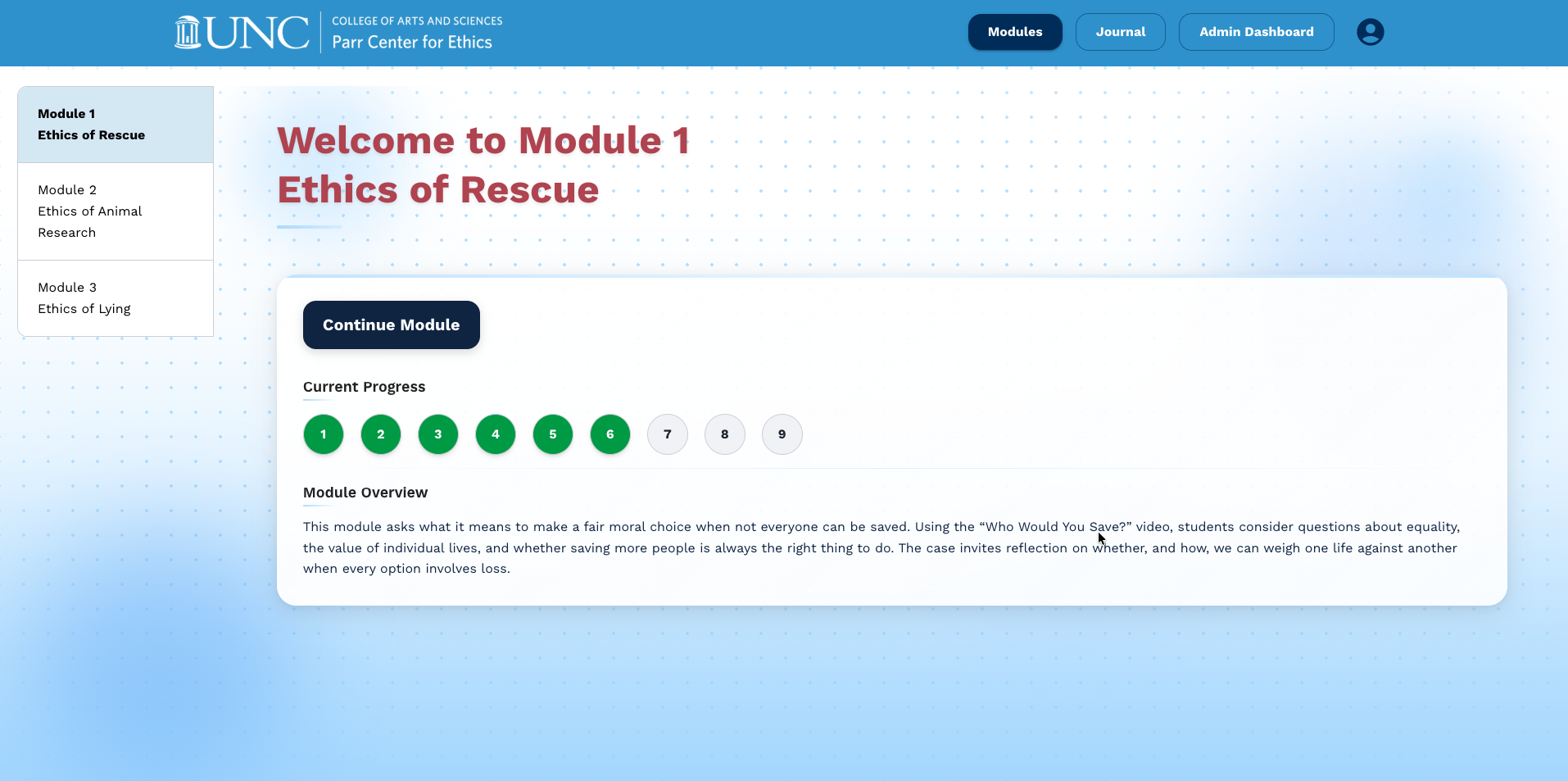CSSG Parr Center Ethics Platform